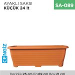 AYAKLI SAKSI KÜÇÜK 24 LT (TABAKSIZ) (522)