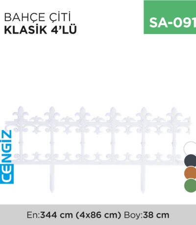 BAHÇE ÇİTİ KLASİK 4LÜ (5990)