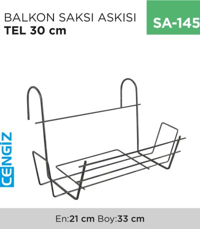 BALKON SAKSI ASKISI TEL 30 CM