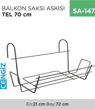BALKON SAKSI ASKISI TEL 70 CM