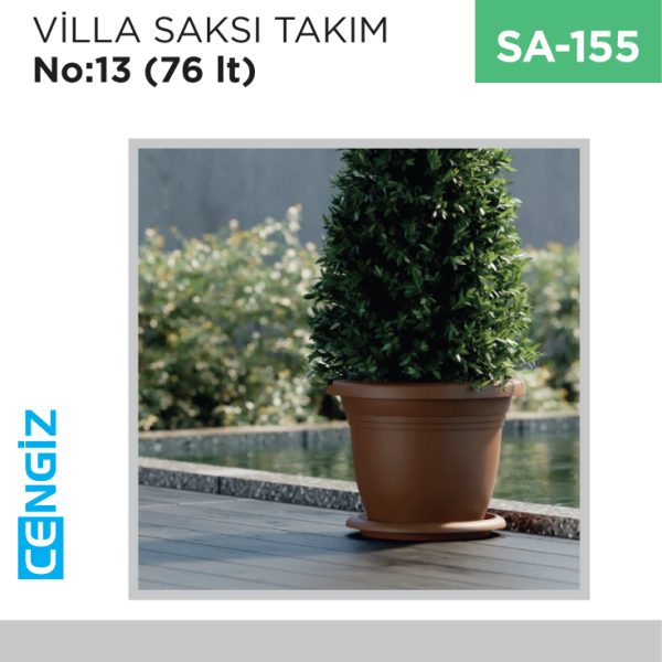 VİLLA SAKSI  TAKIM NO:13 (76 LT)(V513)