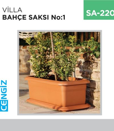 VİLLA BAHÇE SAKSI NO:1 TABAKSIZ (39 LT)