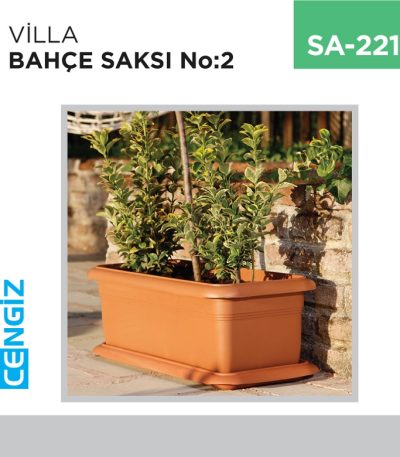 VİLLA BAHÇE SAKSI NO:2 TABAKSIZ (62 LT)