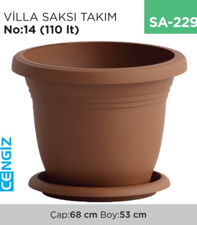 VİLLA SAKSI NO:14 TABAKSIZ (110 LT) (V514)