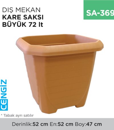 DIŞ MEKAN KARE SAKSI BÜYÜK 72 LT (319)