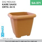 DIŞ MEKAN KARE SAKSI ORTA 44 LT (318)
