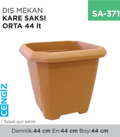 DIŞ MEKAN KARE SAKSI ORTA 44 LT (318)