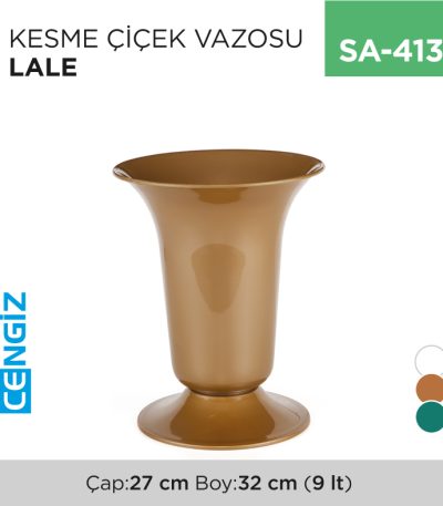 +KESME ÇİÇEK VAZOSU LALE (9 LT) (V001)