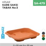 HİSAR KARE SAKSI TABAK NO:3 (HKT3)