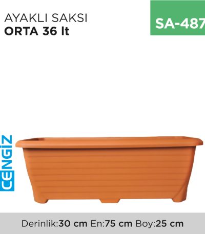 AYAKLI SAKSI ORTA 36 LT ( TABAKSIZ) (523)