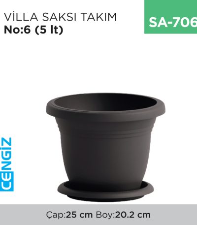 VİLLA SAKSI TAKIM NO:6  (5 LT) (V506)
