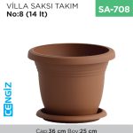 VİLLA SAKSI TAKIM NO:8  (14 LT) (V508)
