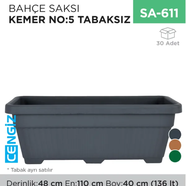 BAHÇE SAKSI KEMER NO:5(TABAKSIZ)(KBT0502102&amp;3)