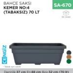 BAHÇE SAKSI KEMER NO:4 (TABAKSIZ) (70 LT) (KBS4)