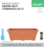 BAHÇE SAKSI KEMER NO:3 (TABAKSIZ) (42 LT) (KBS3)