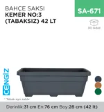 BAHÇE SAKSI KEMER NO:3 (TABAKSIZ) (42 LT) (KBS3)