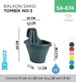 BALKON SAKSI TOMBİK NO:3 (3 LT)(TOM3)