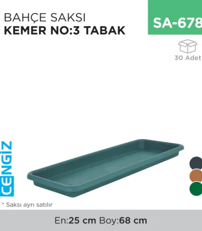 BAHÇE SAKSI KEMER NO:3 TABAK (KBS3)