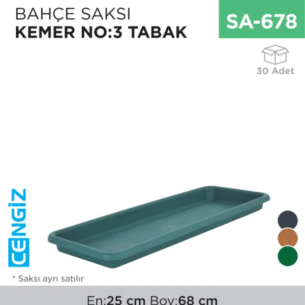 BAHÇE SAKSI KEMER NO:3 TABAK (KBS3)
