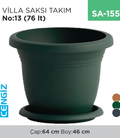 VİLLA SAKSI  TAKIM NO:13 (76 LT)(V513)