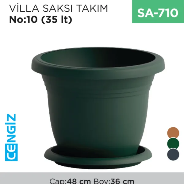VİLLA SAKSI TAKIM  NO:10 (35 LT) (V510)