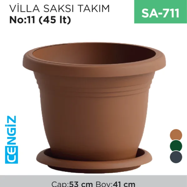 VİLLA SAKSI TAKIM NO:11 (45 LT) (V511)